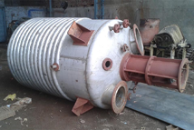 stainless steel limpet coil reaction vessel