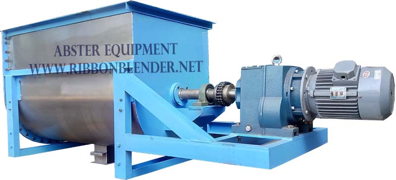 horizontal powder ribbon blender mixer